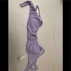 Purple bathing suit top